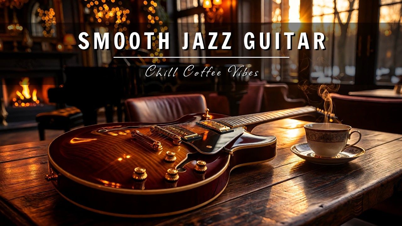Smooth Jazz Guitar Music - Cool Cafe Vibes • Relaxing Guitar Music for Cafe, Study & Work