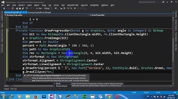 How To Draw Circular Progress Bar On Form In VB NET 2012