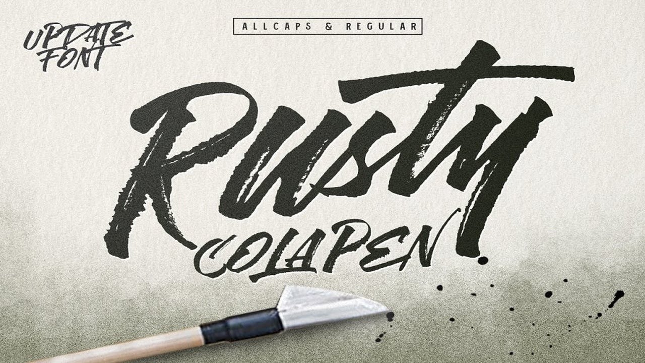 Rusty Cola Pen (Update) Font Free Download