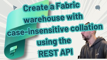 Create a Fabric warehouse with case-insensitive (CI) collation using the REST API