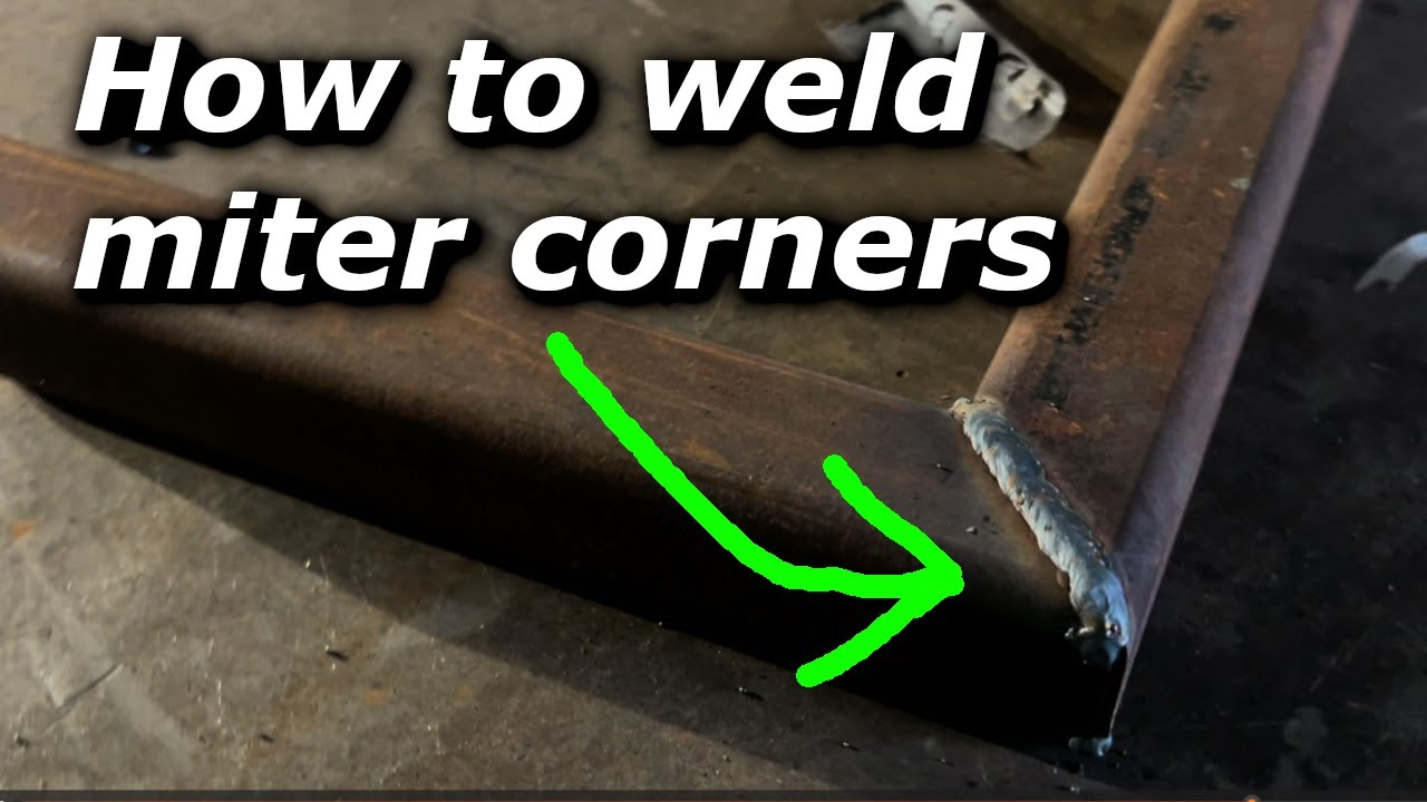How to weld miter corners