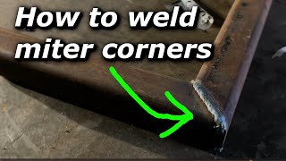How to weld miter corners