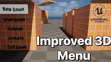 The improved UE5 3D Menu