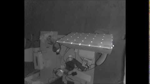 infrared view of retro reflective markers