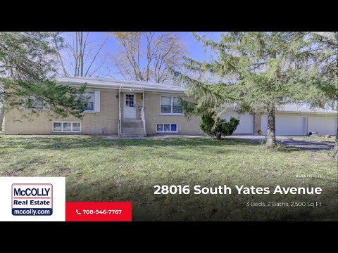 28016 South Yates Avenue, Beecher, IL home video tour