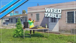 Weed Table | (QBCORE | ESX) | FiveM Weed Processing
