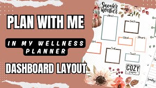 Plan With me  [Wellness Happy Planner Dashboard Layout]