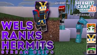 @WelsknightGaming Ranks Hermits on SARCASM | Stream Clips | Hermitcraft Season 11