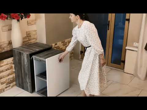 Розкладний стіл тумба-трансформер Миколаїв Гетьман, стіл тумба-трансформер письмовий комп'ютерний, видео 1