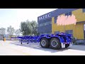Container Chassis Trailer |  2 axle 20/40ft skeleton/skeletal semi trailer for sale