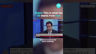 Marco Rubio This Is What The Us Wants From Iran