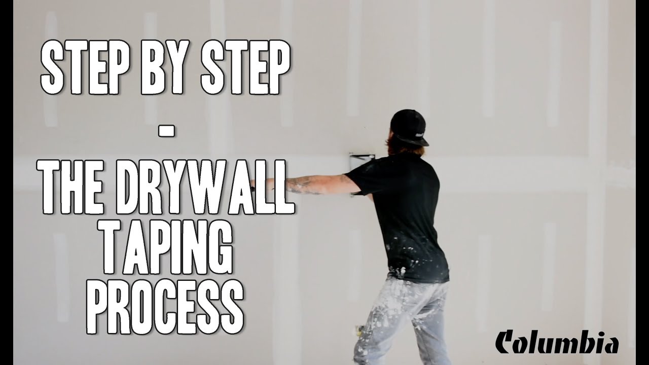 Step by Step The Drywall Taping Process YouTube