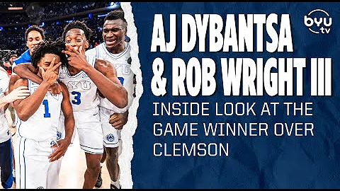 AJ Dybantsa and Rob Wright III on insane comeback against Clemson | BYUtv