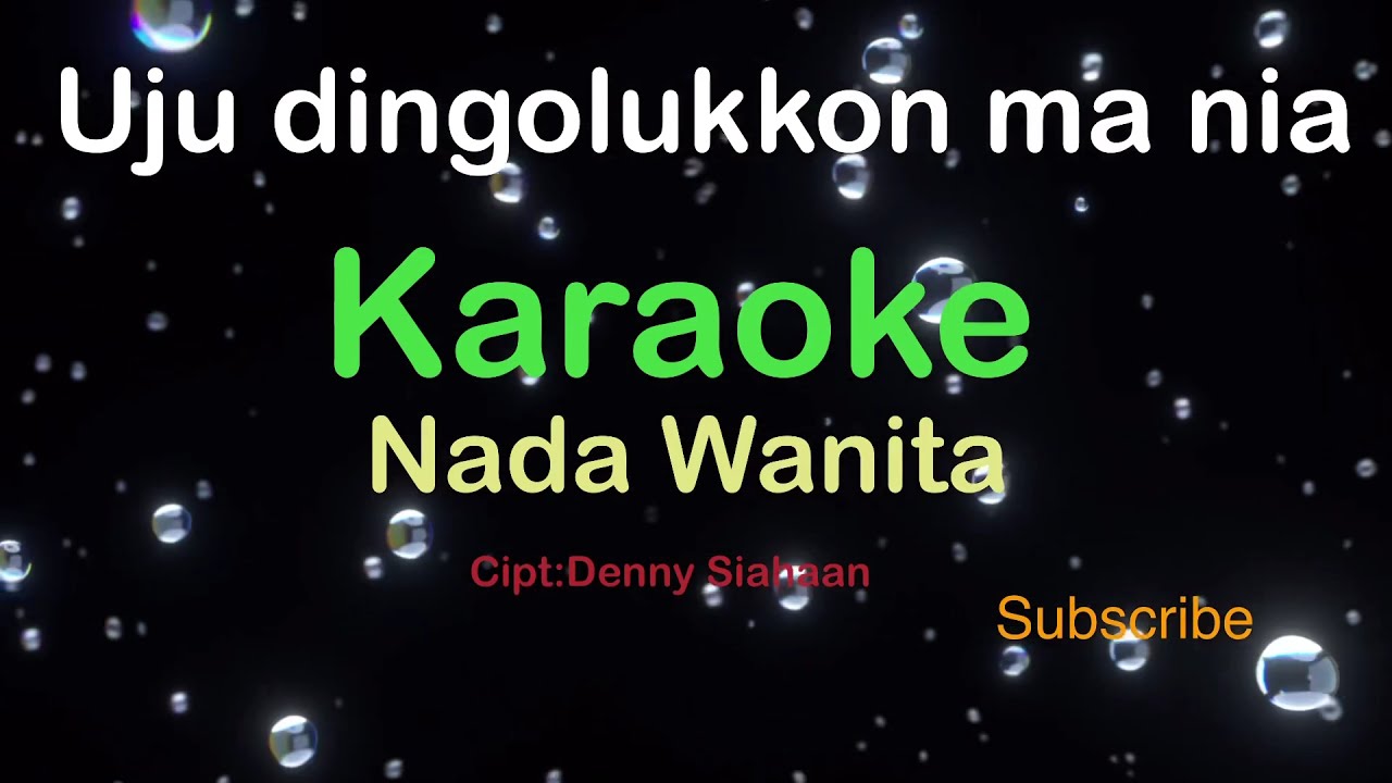 UJU DINGOLUKKON MANIA-Batak-Putri Silitonga | KARAOKE NADA WANITA​⁠-Female-Cewek-Perempuan@ucokku