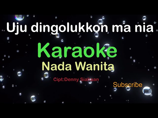 UJU DINGOLUKKON MANIA-Batak-Putri Silitonga | KARAOKE NADA WANITA​⁠-Female-Cewek-Perempuan@ucokku class=