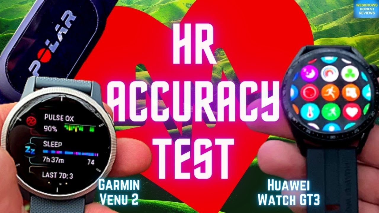 radioaktivitet Du bliver bedre Champagne Heart Rate Accuracy Test Huawei Watch GT3 vs Garmin Venu 2 Review | Does  GT3 Live Up to 96% Promise? - YouTube