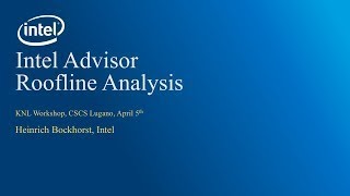 CSCS Intel KNL: Advisor (Vector Roofline), Bockhorst