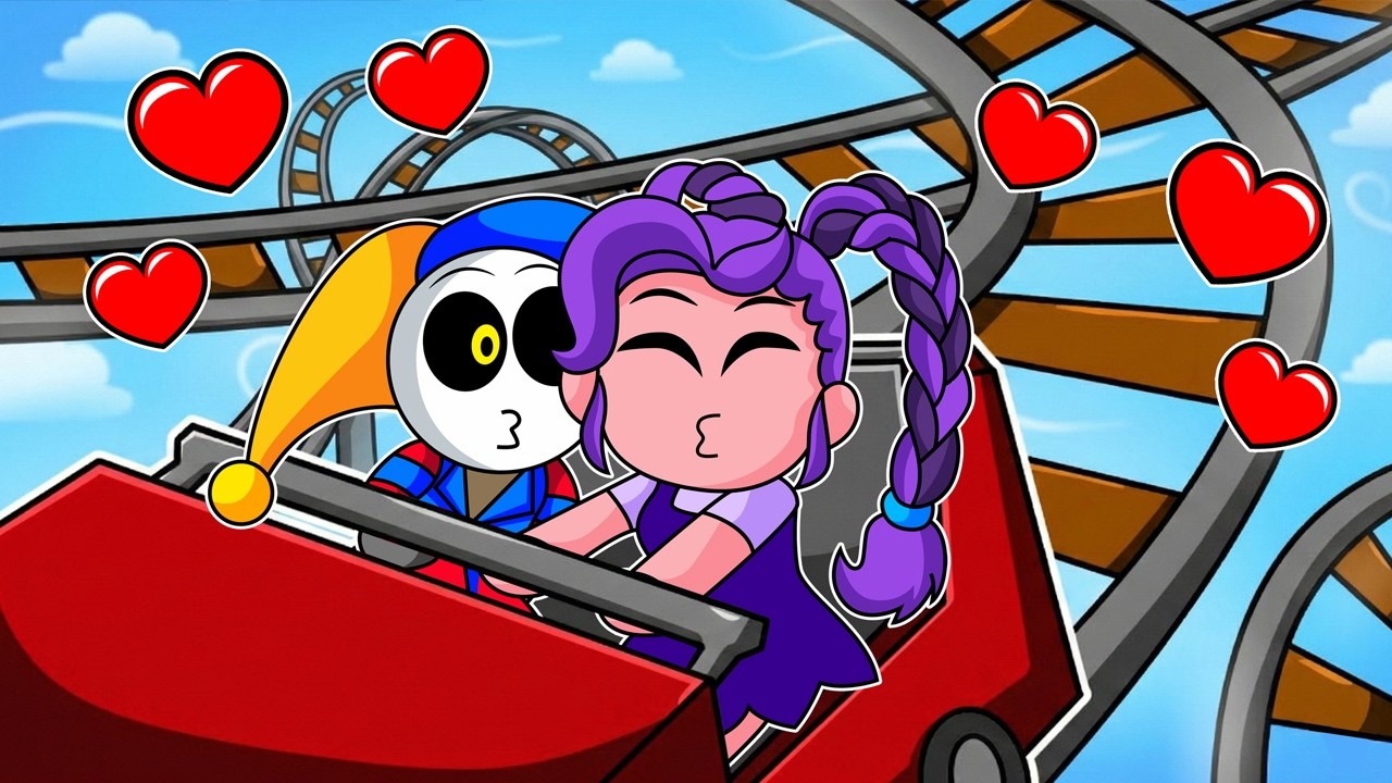 😱 ¡PROTOTIPO LE DA UN BESO A LILY LOVEBRAIDS EN LA MONTAÑA RUSA! 🎢💋