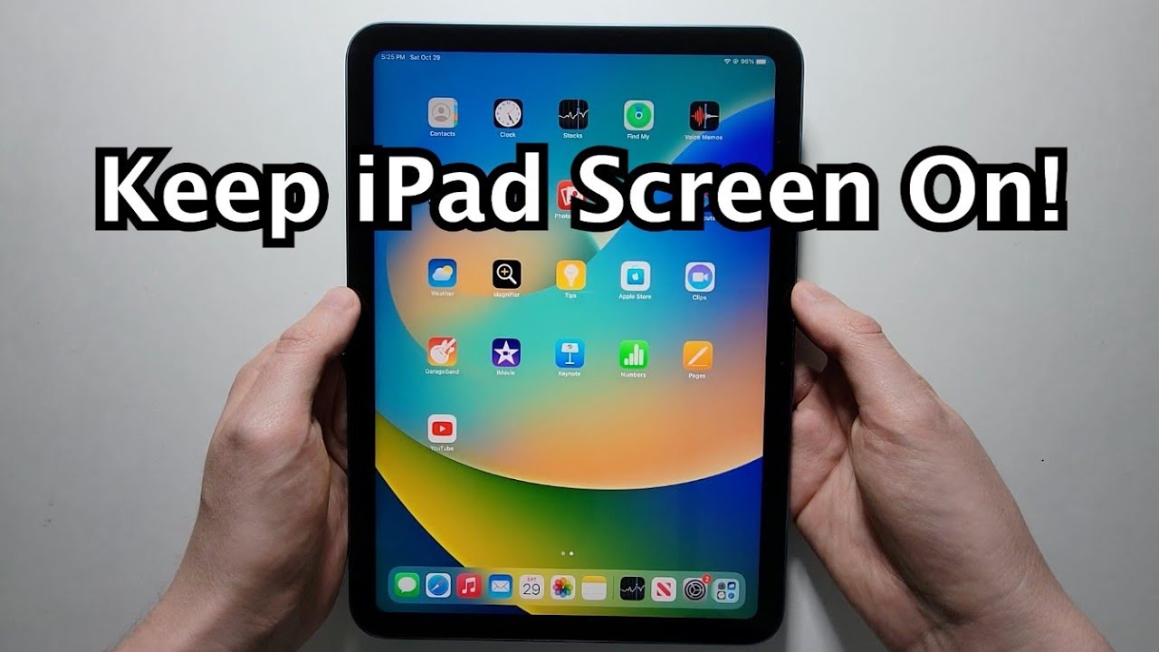 How To Keep Screen On Longer For IPad 10th Gen Or Any IPad YouTube