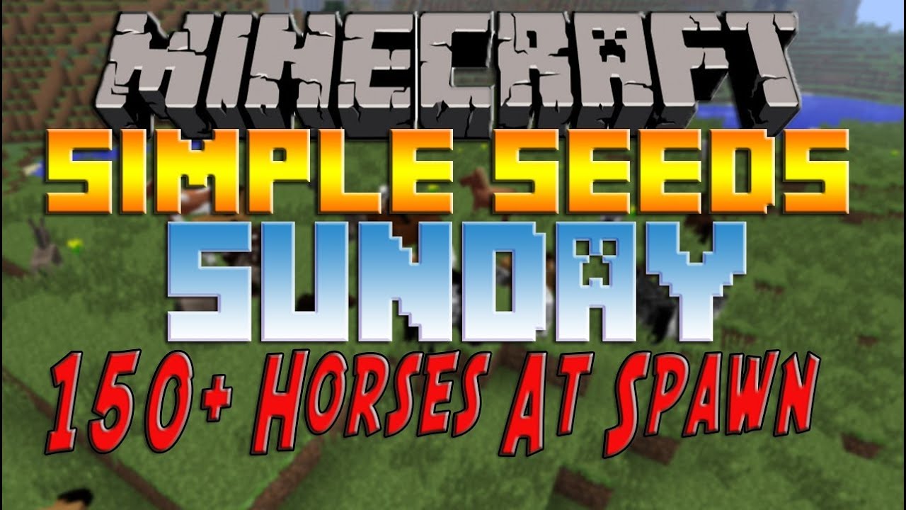 Minecraft 1.6.2 Seed - 150+ Horses At Spawn!