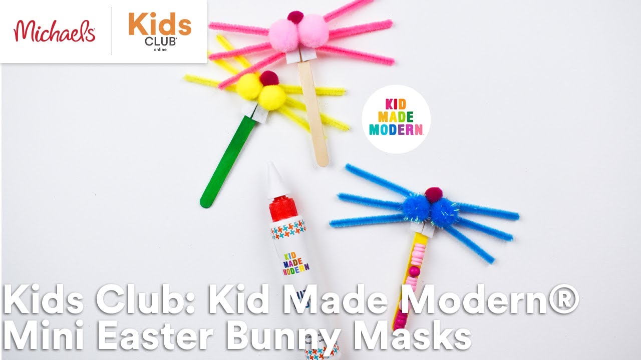 Online Class: Kids Club: Kid Made Modern® Mini Easter Bunny Masks