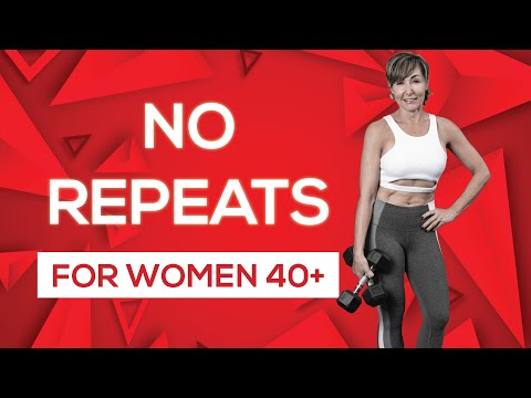Full Body Dumbbell No Repeat Workout for Women Over 40