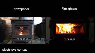 Lighting a fire - Newspaper vs. Firelighters