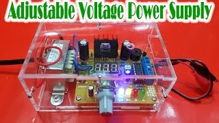 EU 220V DIY LM317 Adjustable Voltage Power Supply Board Learning Kit With Case Assembling LM317 Adjustable Voltage Power 