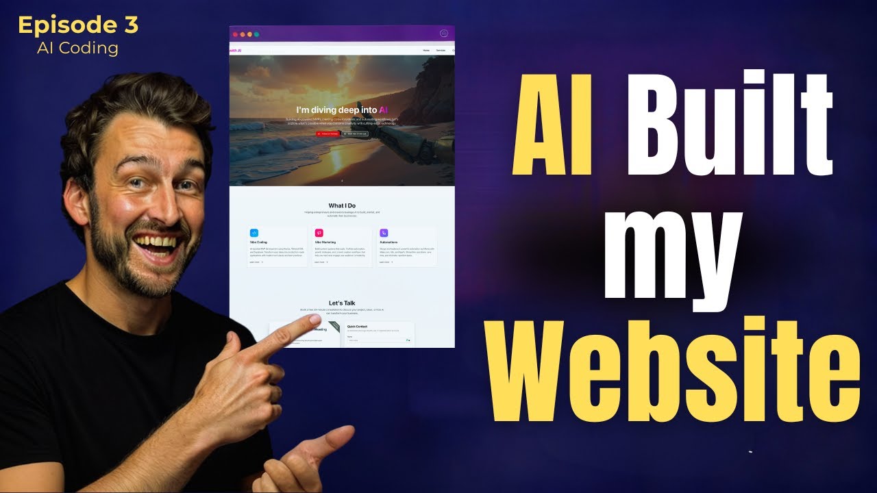 I Built My First Website Using Only AI (No Coding Needed) - YouTube