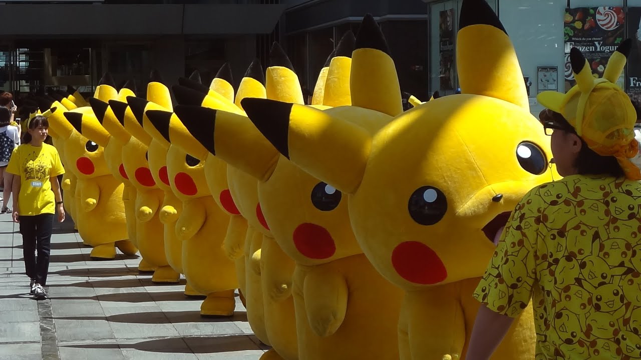 ピカチュウ大行進⚡ ピカチュウ大量発生チュウ! 今度はぬれるんだって???【Pikachu Outbreak2016】