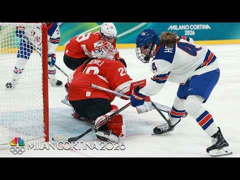 Caroline Harvey tucks in USA hockey's fifth goal vs. Switzerland | Winter Olympics 2026 | NBC Sports