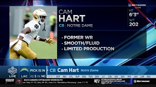 Chargers Select DB Cam Hart (Rd 5, Pick 140) | LA Chargers