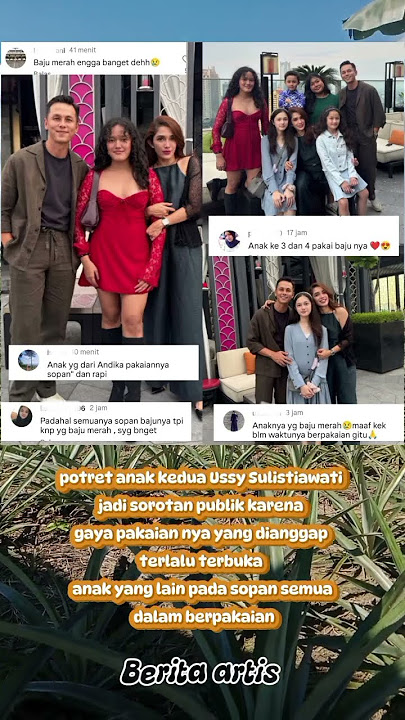terlalu terbuka diusia yang masih muda #fypp #keluargaartis #ussysulistiawati #andhikapratama