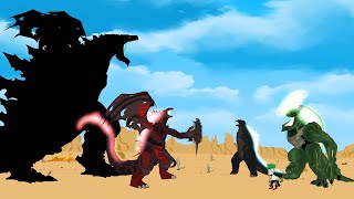 EVOLUTION of SHIN GODZILLA vs KAIJU: Attack Power - Size Comparison [P3]/ ANIMATION SKILL