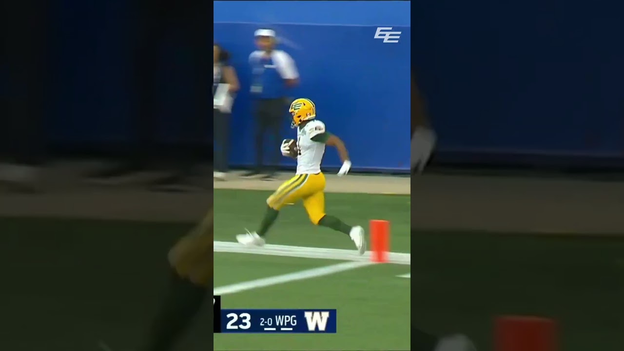 HUGE 68 Yard Touchdown | Kaion Julien-Grant CFL Highlights | Edmonton Elks