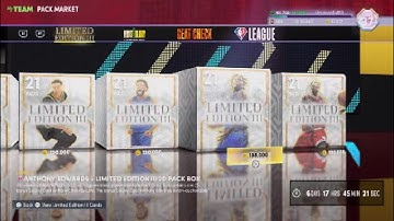 NBA 2K22 Limited Edition 3 Locker Code and Pack Opening With Guaranteed Galaxy Opals