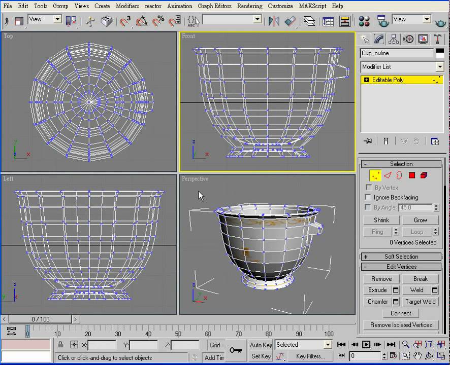 3ds Max HowTo: Cup - III - YouTube