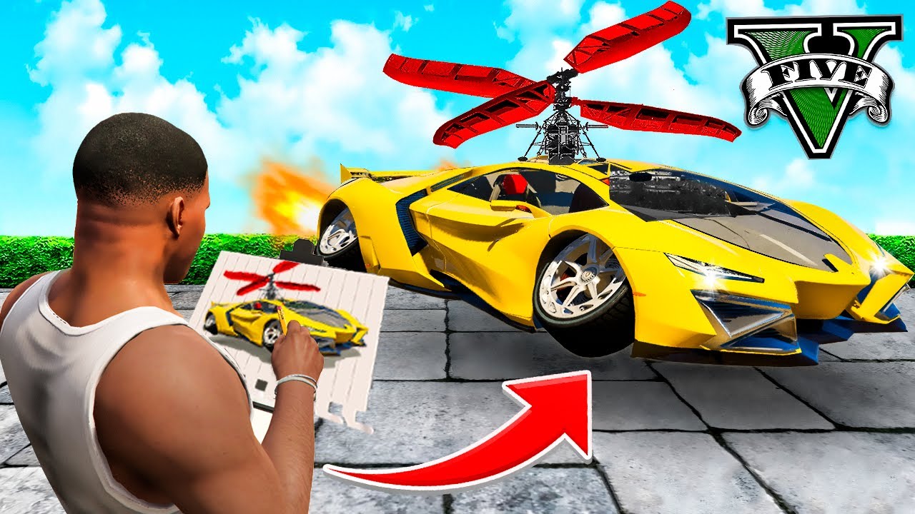 LO QUE DIBUJÉ SE HIZO REAL en GTA 5 (MODS) - Elchurches