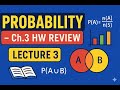 Statistics Lecture 3 Ch.3 HW illustration video