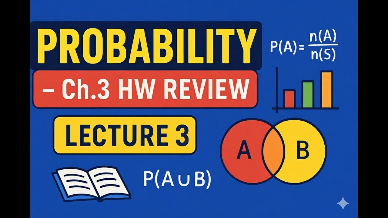 Statistics Lecture 3 Ch.3 HW illustration video - YouTube