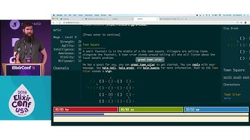 Lighting Talk ElixirConf 2018 - ExVenture a MUD Server - Eric Oestrich