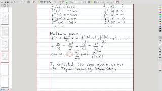 5 - Maclaurin series for sin(x)