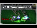 The x10 Tournament [Game 2] LForward + Akitos vs broud3r + pyro_p