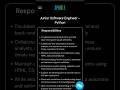Junior Software Engineer - Python