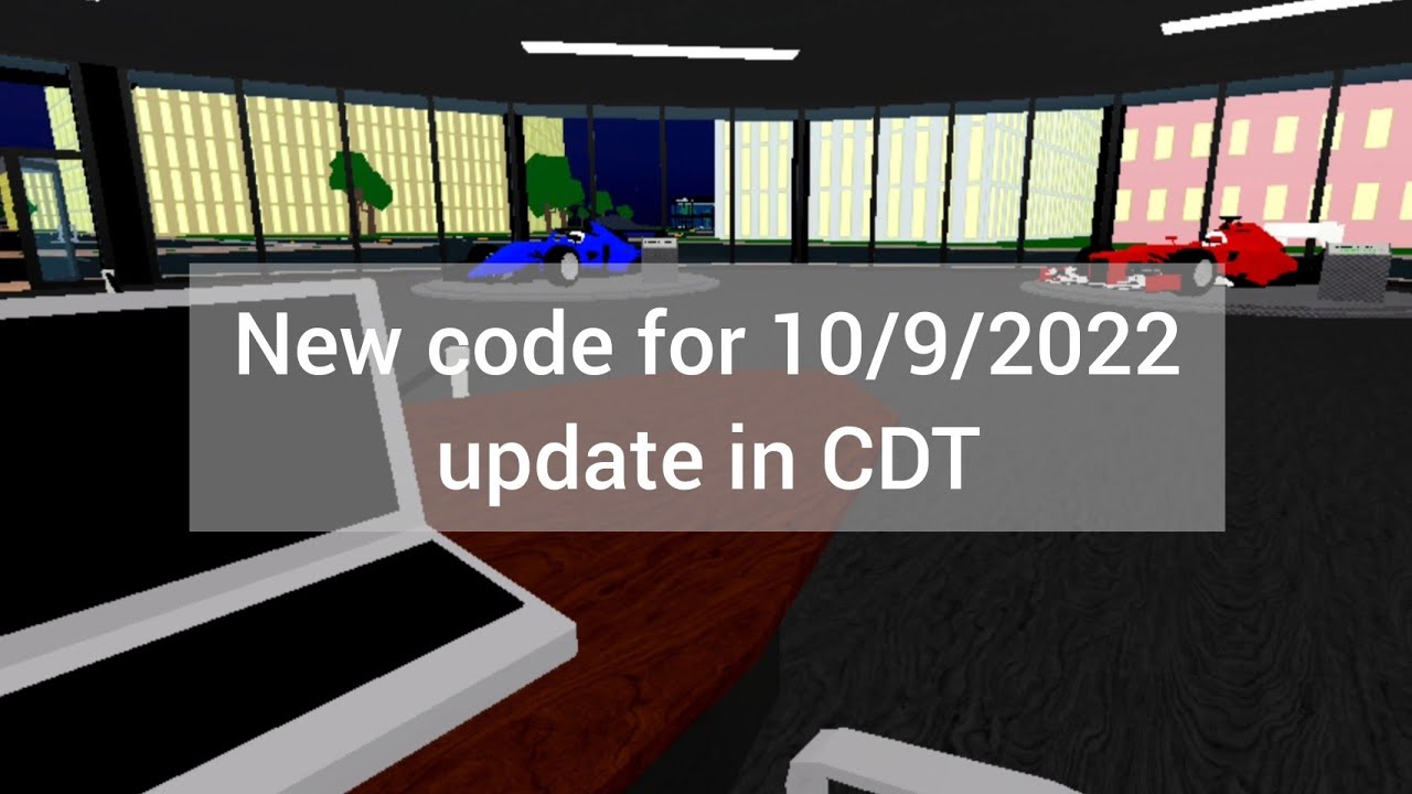 Roblox Car Dealership Tycoon New code for 10 September 2022 update in CDT YouTube
