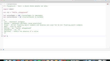Intro to Swift 3 - Data Types & Variables