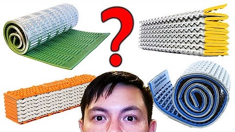 Thermarest - EVA - Exped - Nemo  ||  Closed Cell Foam Sleeping Pads Review and Comparison