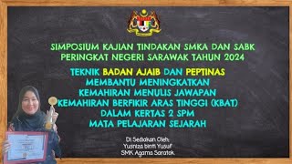 JOHAN & ANUGERAH EMAS 🥇🏆🌟 SIMPOSIUM KAJIAN TINDAKAN SMKA SABK PERINGKAT NEGERI SARAWAK TAHUN 2024