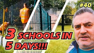 3 SCHOOLS, 5 DAYS 150m+ FENCING | AIREDALE WEEKLY #40 | FENCE INSTALLATION
