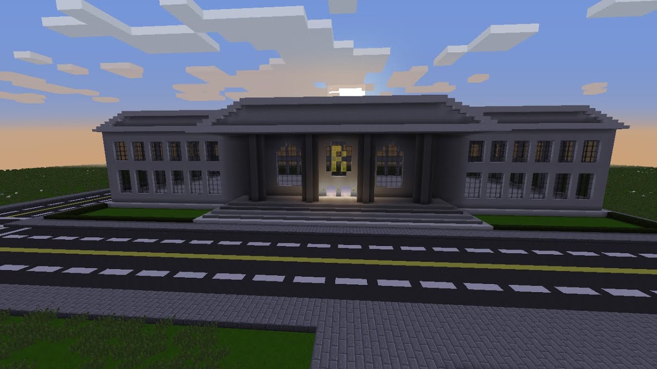 Мэрия в майнкрафте постройка схема
